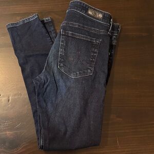 AG Adriano Goldschmied Farrah Ankle (high rise skinny) Dark Indigo Skinny Jeans